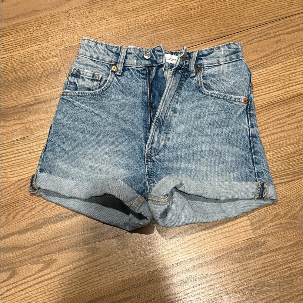 Zara Light Blue Denim Trousers